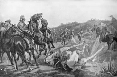 Het opruimen van de kopjes bij Rustenburg